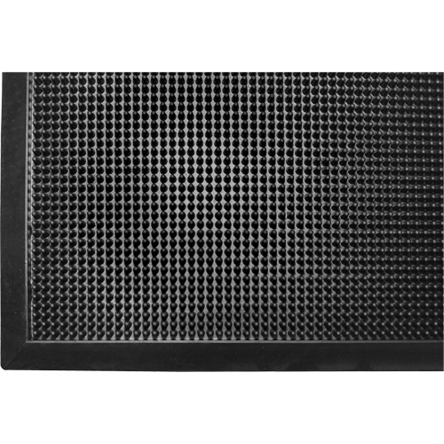 Tapis Gritstop Fingermat, Caoutchouc, Grattoir Type, Motif Textur&eacute;, 2-2/3" x 3-3/4", Noir The Estey Group