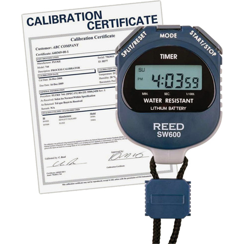 SW600 Stopwatch with Calibration Certificate, Digital, Water Resistant The Estey Group