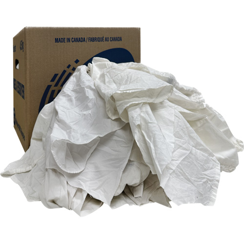 Wiper Rags Box, White, 10 lbs. The Estey Group