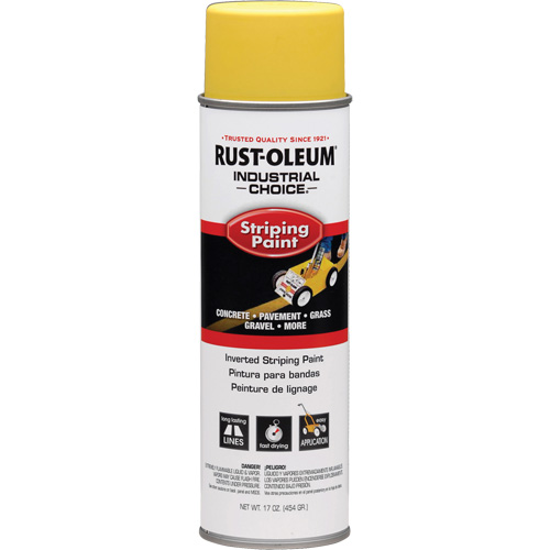 Peinture de traçage en a&eacute;rosol syst&egrave;me S1600 Industrial Choice applicable en position invers&eacute;e, Jaune, 18 oz, Canette a&eacute;rosol The Estey Group