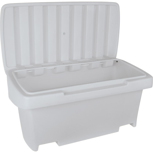 Contenant de rangement robuste pour l'ext&eacute;rieure pour sel et sable, 24" x 48" x 24", 10 pi³, Gris The Estey Group