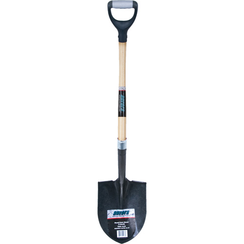 Pelle ronde robuste, Lame Acier au carbone, Bois dur, Manche Prise en D The Estey Group