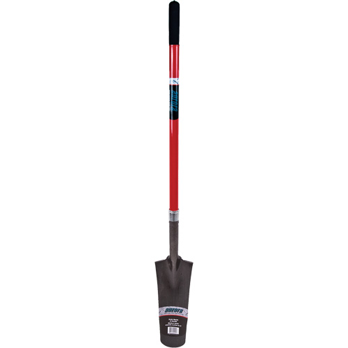 Heavy-Duty Drain Spade, Carbon Steel, 16" x 6" Blade, 45" L, Straight Handle The Estey Group
