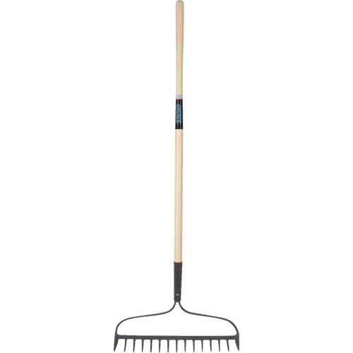 Heavy-Duty Bow Rake, Wood Handle, 58" L, 15" Blade, 15 Tines The Estey Group