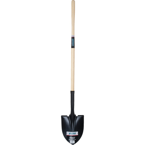 Round Point Shovel, Tempered Steel Blade, Hardwood, Straight Handle The Estey Group