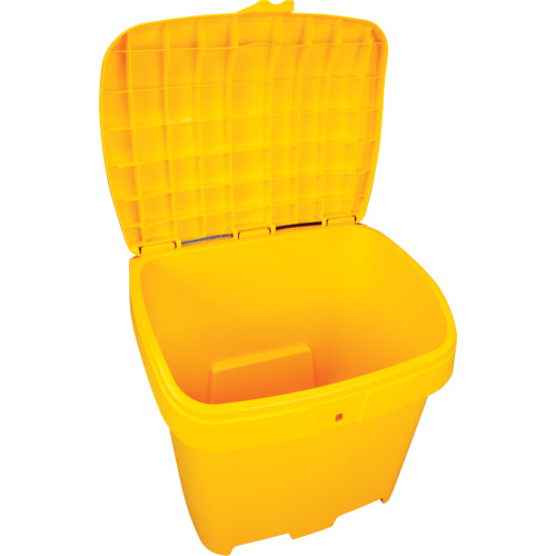 Bacs d'entreposage pour sel & sable, Avec Moraillon, 21" x 27" x 26", 4,24 pi³, Jaune The Estey Group