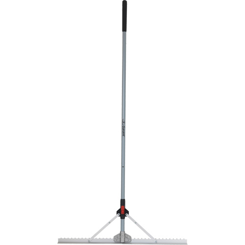R&acirc;teau &agrave; niveler pour am&eacute;nagement paysager avec t&ecirc;te pliante, Manche Fibre de verre, 36" la, Lame Aluminium The Estey Group