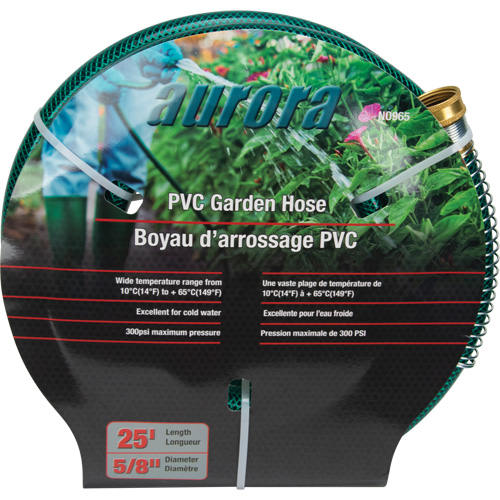 Tuyau de jardin, PVC, 5/8" dia x 25' The Estey Group