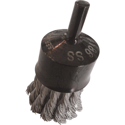 Knotted Wire End Brushes, 1" Dia., 0.020" Wire Dia., 1/4" Shank The Estey Group