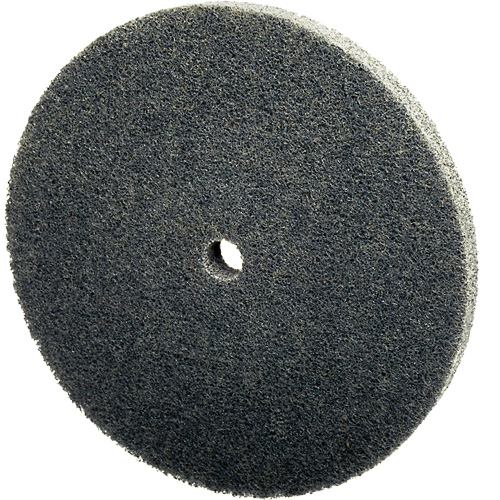 Meule unitaris&eacute;e EXL Scotch-Brite, 3" x 1/4", Arbre de 1/4", Grain de Fin, Carbure de silicium The Estey Group