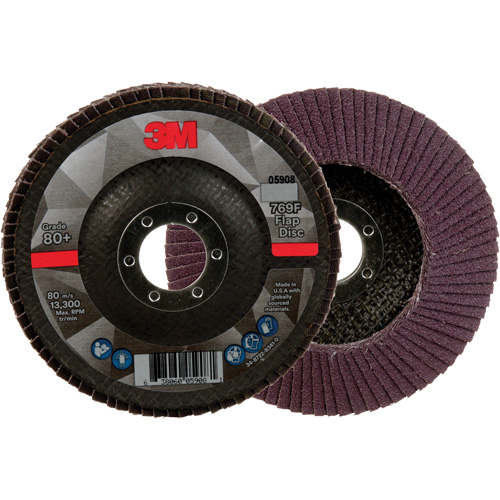 769F Quick Change Flap Disc, 4-1/2" x 7/8", Type 29, 80+ Grit, Ceramic The Estey Group