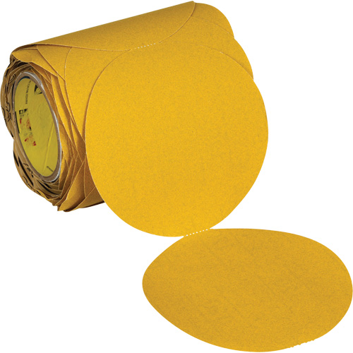 Disque abrasif dor&eacute; en rouleau Stikit 09312, 6" dia., Grain 120, Oxyde d'aluminium The Estey Group
