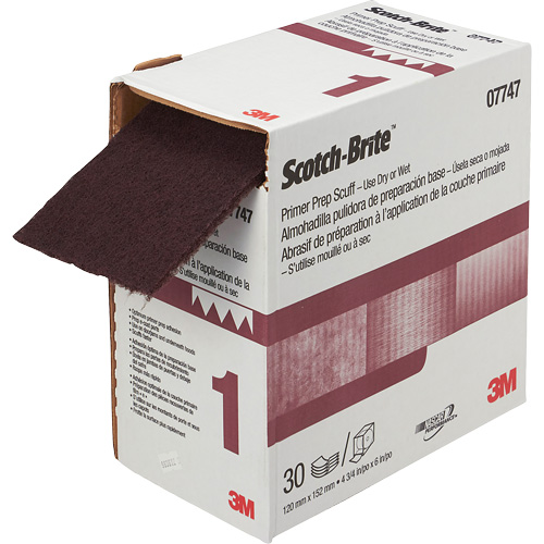 Pr&eacute;paration de la couche d'appr&ecirc;t VFN Scotch-Brite, 4-3/4" x 180", Oxyde d'aluminium The Estey Group