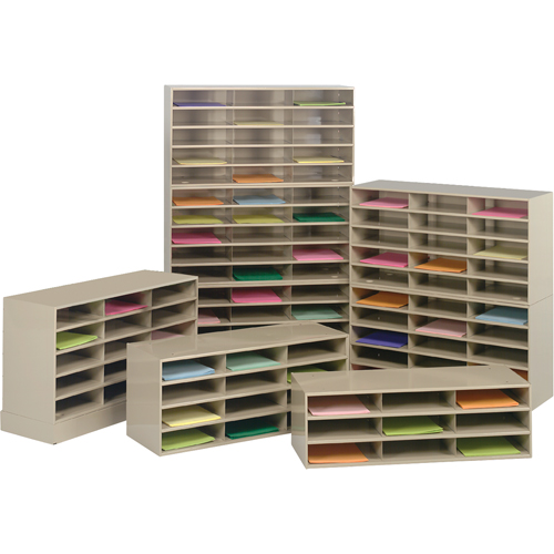 Organisateurs de donn&eacute;es, Stationnaire, 9 fentes, Acier, 33-3/4" la x 11-5/8" p x 10-3/4" h The Estey Group