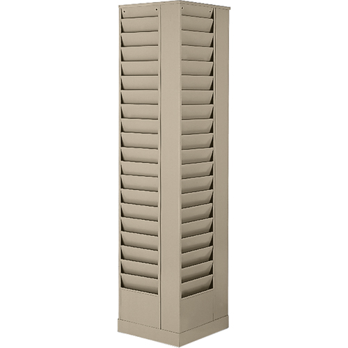 Pr&eacute;sentoirs, Rotatif, 23 fentes, Acier, 14-1/8" la x 14-1/8" p x 66" h The Estey Group