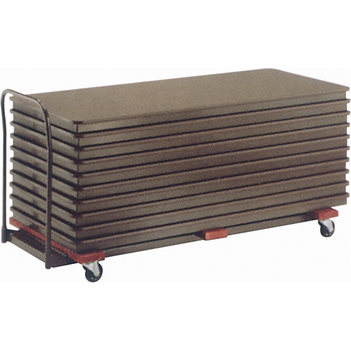 Flat Stacking Table Caddies, 97.5" W x 31.25" D x 36.25" H The Estey Group