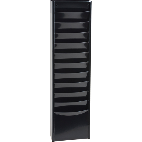 Pr&eacute;sentoirs, Stationnaire, 11 fentes, Acier, 9-3/4" la x 4-1/8" p x 36" h The Estey Group