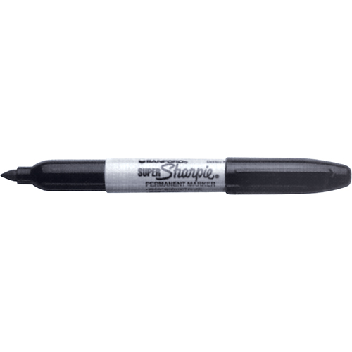 Permanent Markers - Super, Black, Fine Tip The Estey Group