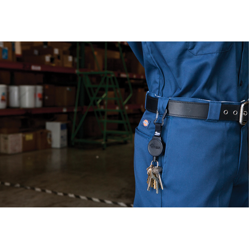 Mid6 Series Mid Size Retractors #6, Polycarbonate, 36" Cable, Belt Clip Attachment The Estey Group