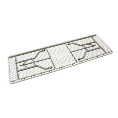 Table pliante, Rectangulaire, 96" l x 30" la, Poly&eacute;thyl&egrave;ne, Blanc The Estey Group