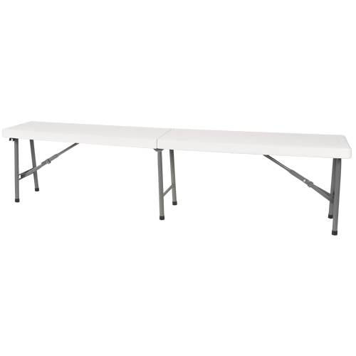 Banc pliant, Poly&eacute;thyl&egrave;ne, 72" lo x 12" la x 17" h The Estey Group
