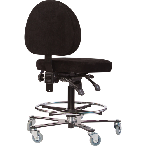 Si&egrave;ges ergonomiques pour le soudage TF180, Su&egrave;de, Noir, Capacit&eacute; 300 lb The Estey Group