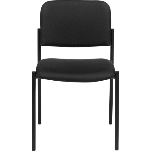 Chaises sans accoudoirs empilables, Tissu, Hauteur 32", Capacit&eacute; 300 lb, Noir The Estey Group