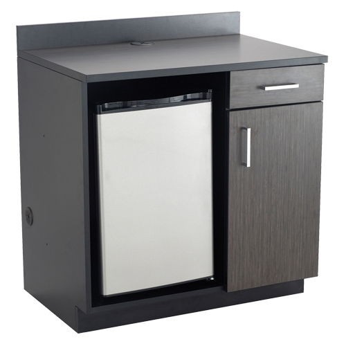 Modular Cabinet, Melamine, 39" H x 36" W x 25" D, Asian Night/Black The Estey Group