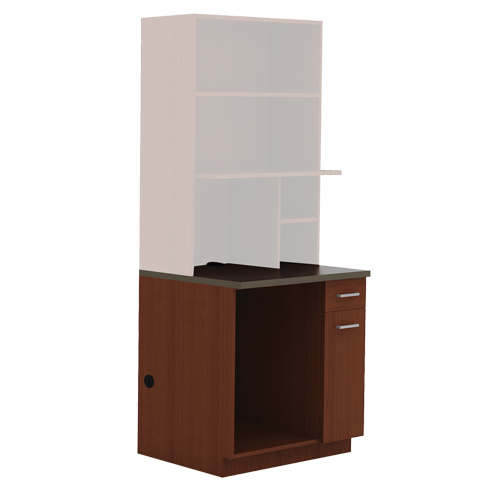 Armoire modulaire, M&eacute;lamine, 39" h x 36" la x 25" P, Acajou The Estey Group