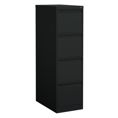Classeur vertical, Acier, 4 tiroirs, 15-1/7" la x 25" p x 52" h, Noir The Estey Group