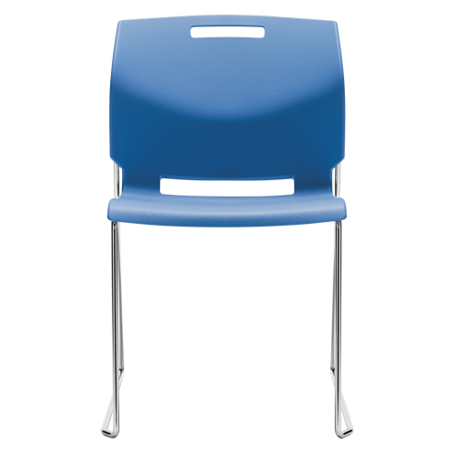 Chaise, Plastique, Hauteur 32-1/2", Capacit&eacute; 300 lb, Bleu The Estey Group
