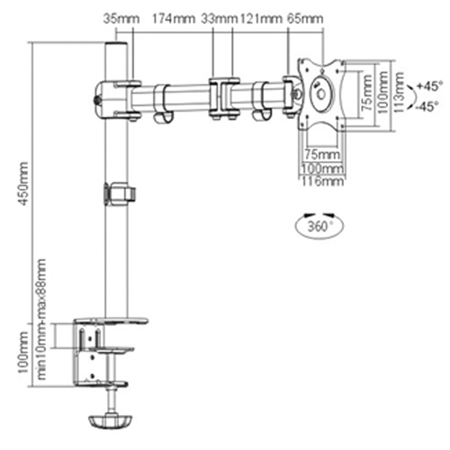 ActivErgo  Monitor Arm The Estey Group