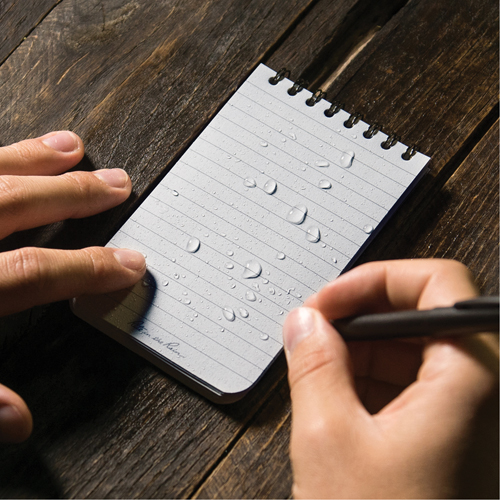Pocket Top-Spiral Notebook, Soft Cover, Black, 100 Pages, 3" W x 5" L The Estey Group