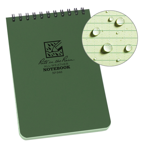 Pocket Top-Spiral Notebook, Soft Cover, Green, 100 Pages, 4" W x 6" L The Estey Group