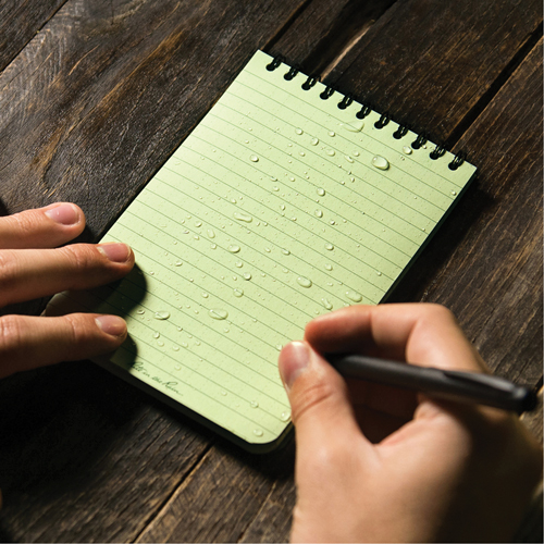 Pocket Top-Spiral Notebook, Soft Cover, Green, 100 Pages, 4" W x 6" L The Estey Group