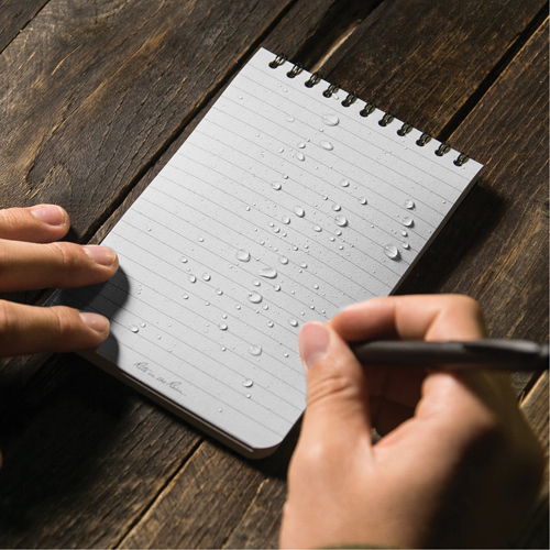 Carnet de notes de poche &agrave; spirale, Couverture souple, Havane, 100 Pages, 4" , 6"  The Estey Group