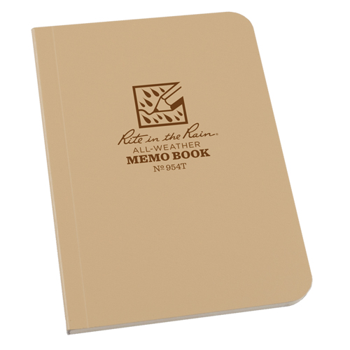 Livre m&eacute;mo, Couverture souple, Havane, 112 Pages, 3-1/2" , 5"  The Estey Group