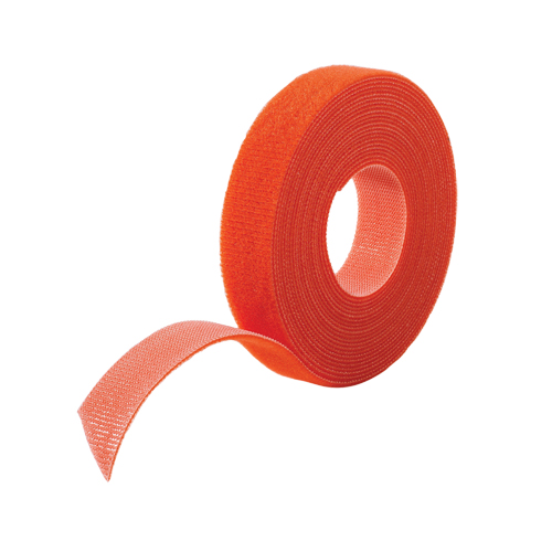 Ruban pour gestion des c&acirc;bles One-Wrap, Boucle et crochet, 25 vg x 3/4", Auto-aggripant, Orange The Estey Group
