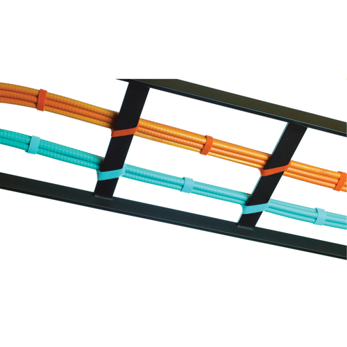 Ruban pour gestion des c&acirc;bles One-Wrap, Boucle et crochet, 25 vg x 3/4", Auto-aggripant, Orange The Estey Group