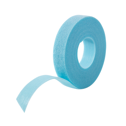 Ruban pour gestion des c&acirc;bles One-Wrap, Boucle et crochet, 25 vg x 3/4", Auto-aggripant, Aqua The Estey Group
