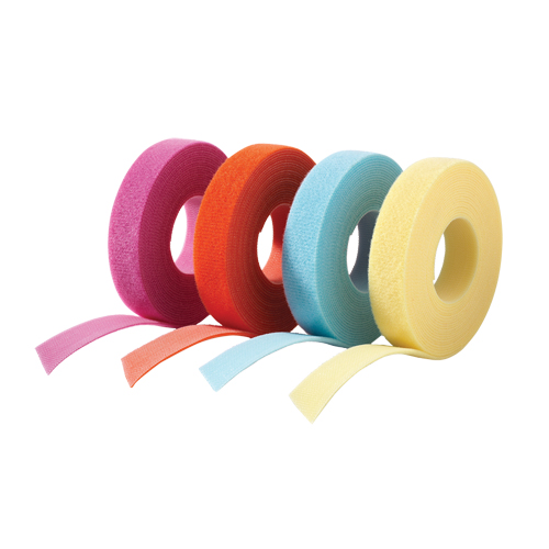 Ruban pour gestion des c&acirc;bles One-Wrap, Boucle et crochet, 25 vg x 3/4", Auto-aggripant, Orange The Estey Group