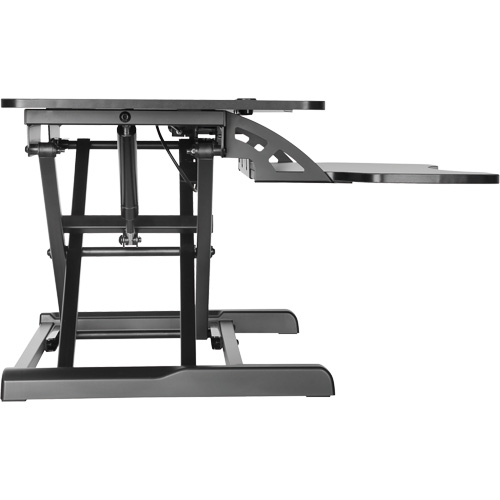 Goya Sit-Stand Workstation, Desktop Unit, 22" H x 31-1/2" W x 24" D, Black The Estey Group