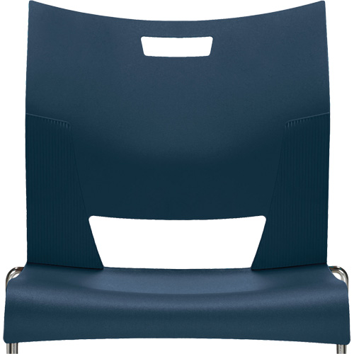 Chaise de formation sans bras Duet, Plastique, Hauteur 33-1/4", Capacit&eacute; 350 lb, Bleu The Estey Group