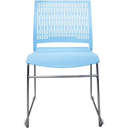 Chaises empilables s&eacute;rie Activ, Polypropyl&egrave;ne, Hauteur 32-3/8", Capacit&eacute; 275 lb, Bleu The Estey Group