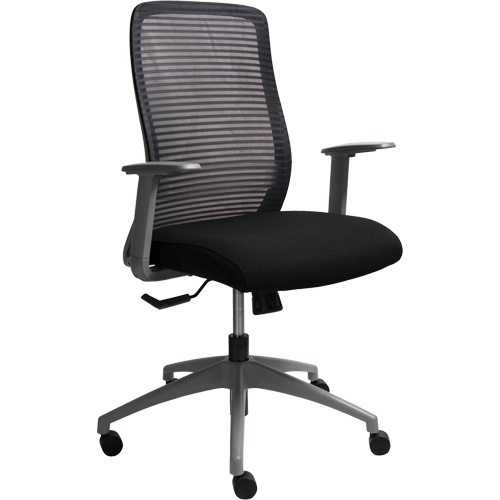 Era Series Adjustable Office Chair, Fabric/Mesh, Black, 275 lbs. Capacity The Estey Group