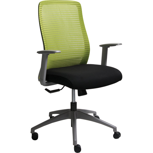 Era Series Adjustable Office Chair, Fabric/Mesh, Green, 275 lbs. Capacity The Estey Group