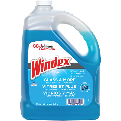 Windex&reg; Glass Cleaner with Ammonia-D&reg;, 3.8 L, Jug The Estey Group