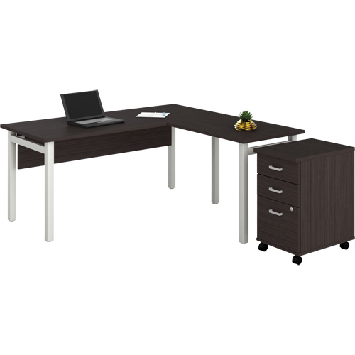 Newland "L" Shaped Desk with Pedestal The Estey Group