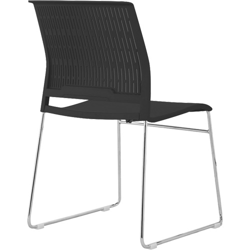 Chaises empilables, Polypropyl&egrave;ne, Hauteur 32-3/8", Capacit&eacute; 250 lb, Noir The Estey Group