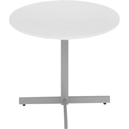 Table ronde &agrave; hauteur r&eacute;glable Newland, 36" lo x 36" la x 29" h, Dessus de 1", Stratifi&eacute;/Polypropyl&egrave;ne, Blanc The Estey Group